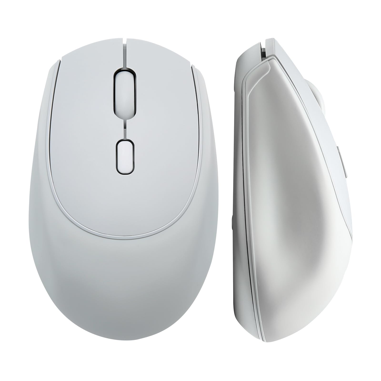 YUNZII C2 Silicone Wireless Mouse 1600 DPI Optical 2.4GHz (Gray)