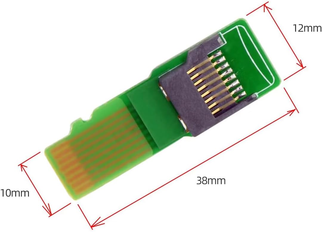 10pcs/Pack UHS-I TF Micro SD Male Extender to TF Card Female Extension Adapter PCBA Compatible with SD/SDHC/SDXC UHS-1 (Green PCB)