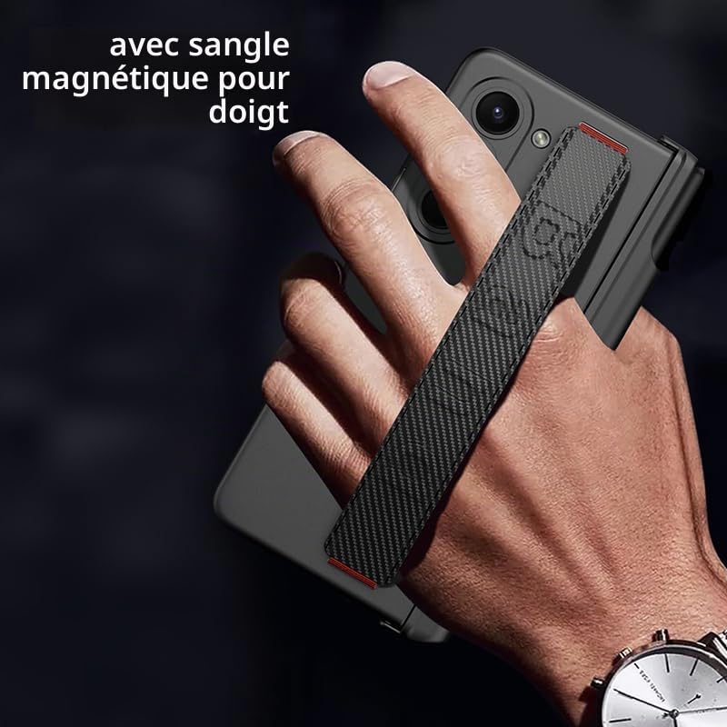 Coque Galaxy Z Fold 6 avec dragonne pour sécuriser vos déplacements urbains