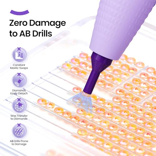 Image of ARTDOT Wireless Vacuum Pen for Diamond Art Kit for Adults, Long-Lasting Electric Pen for Diamond Painting Accessories and Tools