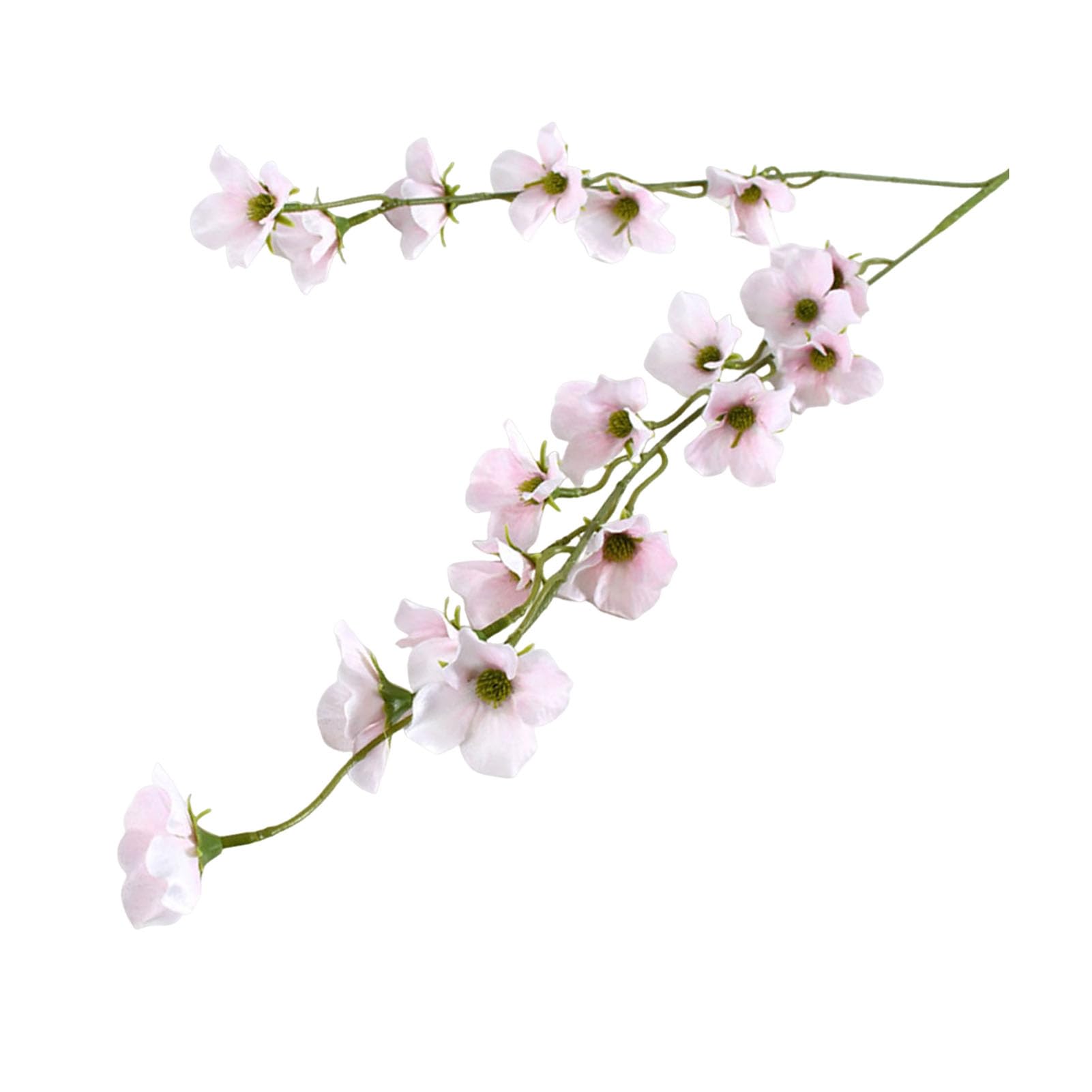 Virelynx Artificial Crabapple Blossom Stem – Realistic Faux Begonia Vine Branch, Long Stem Fake Flowers for Spring Summer Indoor Wedding