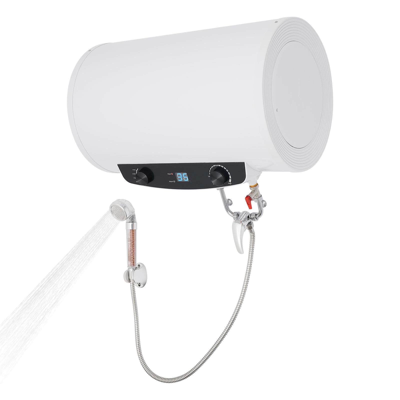 Scaldabagno elettrico da 35 l, 2000 W, montaggio a parete, IPX4, 3 livelli