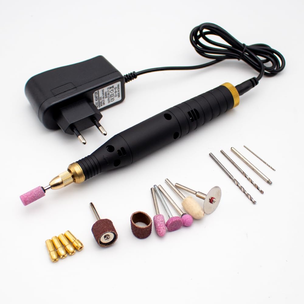 DC 18V Engraver Pen Electric Drill Grinder Variable Speed Mini Grinder Set Rotary Tool Engraving Cutting Machine 5000-18000RPM