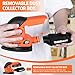 [Large 2.0Ah Battery] Cordless Detail Sander - 20V Electric Hand Sander for Woodworking with Dust Collector, 12000 OPM Palm Sander Tool with 21PCS Sanderpapers for Sanding, Polishing