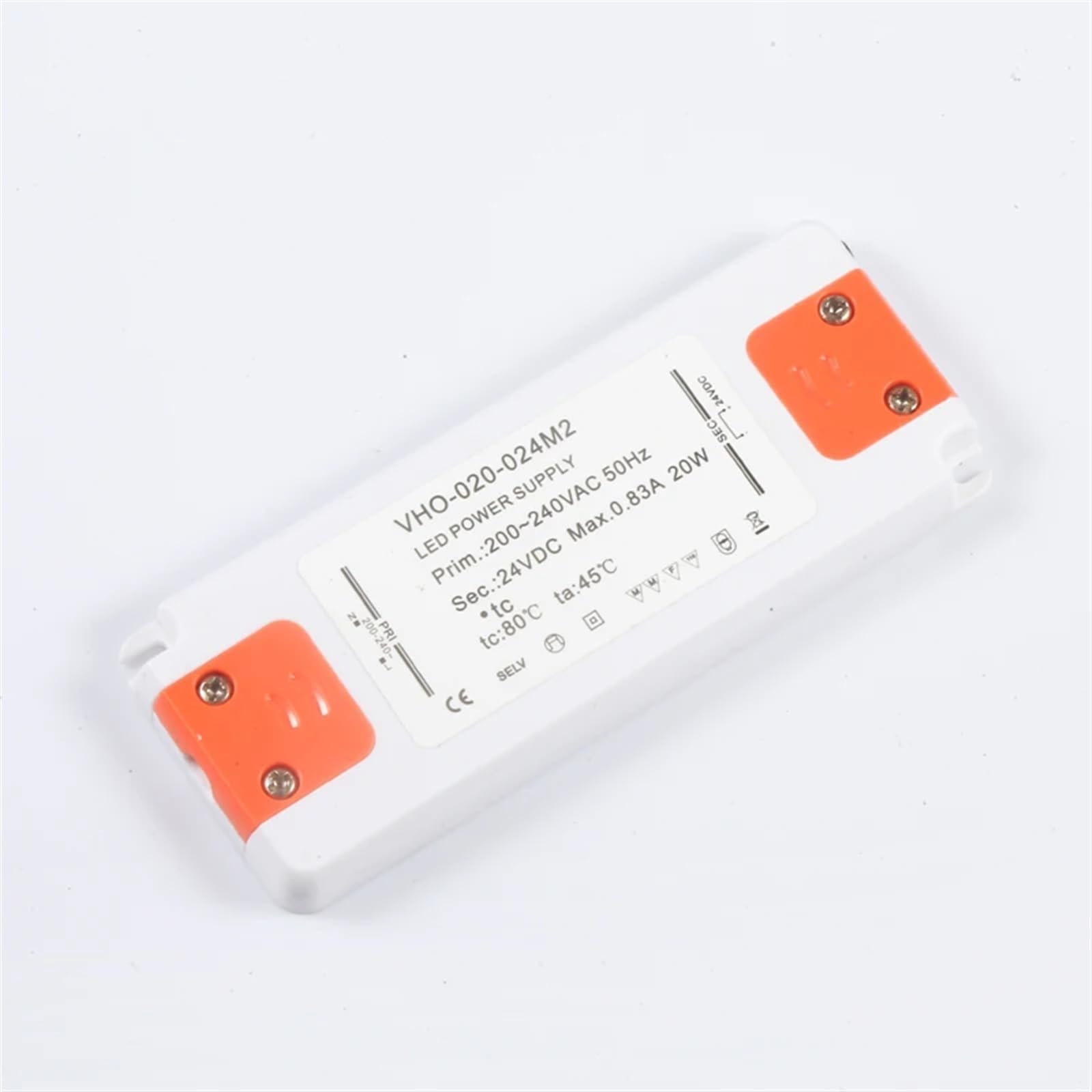 Adapter sterownika LED Slim IP67, transformator mocy oświetlenia 6 W, 12 W, 15 W, 20 W, 30 W, 40 W, 50 W, 60 W, 12 V, 24 V, złącze wewnętrzne i zewnętrzne (20 W, IP67,12 V)
