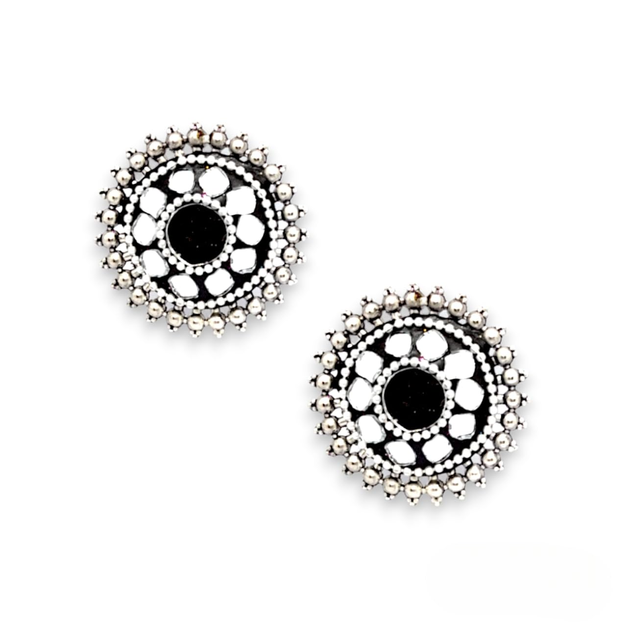 See full amazon price history chart for Elleva Unique Earrings for Women Stylish Traditional Round Oxidised Mirror Earrings for Girls Fashion, Silver (Pack of 1) Elleva Unique Earrings for Women Stylish Traditional Round Oxidised Mirror Earrings for Girls Fashion, Silver (Pack of 1) (B0DF81GXMB) Amazon Price History, Amazon Price Tracker