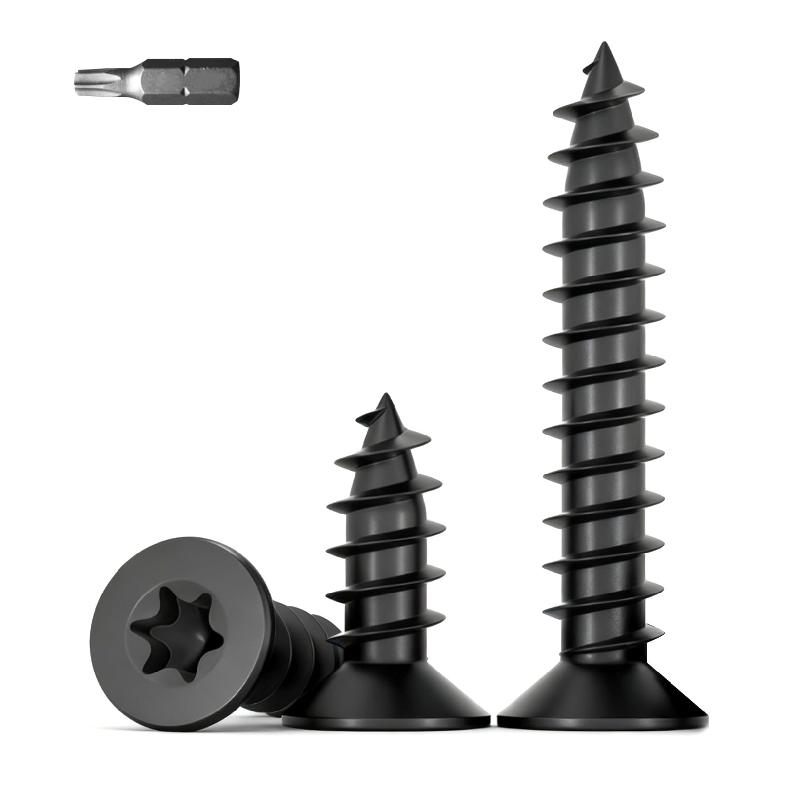 QANCEN 20 pcs Torx Self-Tapping Wood Screws M5x30mm, 304 Stainless Steel Flat Countersunk Head Anti-Theft Security Screws with Bit for DIY Wood,Metal Repairs