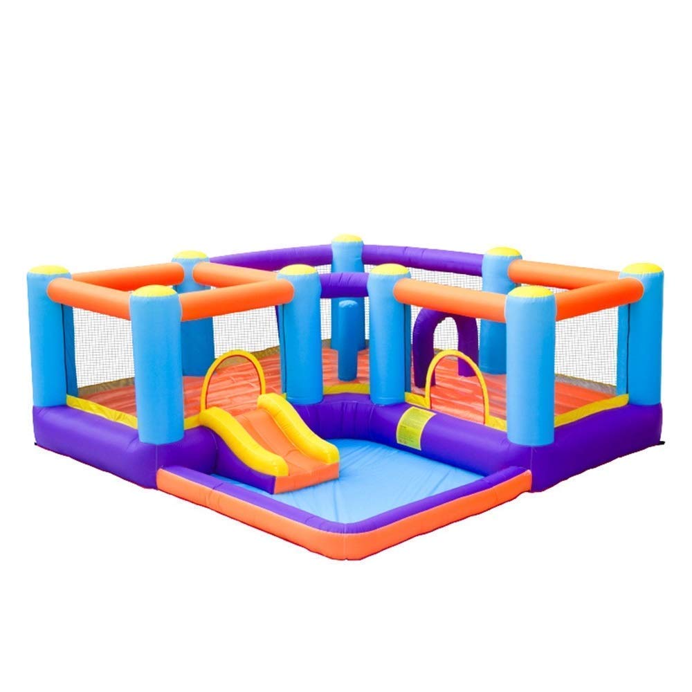 OPFdfhDFH Inflatable castles, Bouncy Castles Toy Slide Home Small Trampoline Outdoor Play Equipment Inflatables