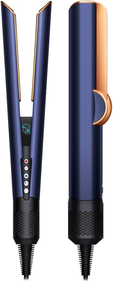 Airstrait™ Straightener| Wet to Dry Straightener| No Heat Damage| 2 in 1 Straightening| Saves Time| Natural Straight Look|Uses Air| No Hot Plates| Dry & Straighten| Volumunious & Shiny Hair | 3 Modes| Travel Friendly|Intelligent Heat Control| 2 Year Warranty (Prussian Blue/Rich Copper)