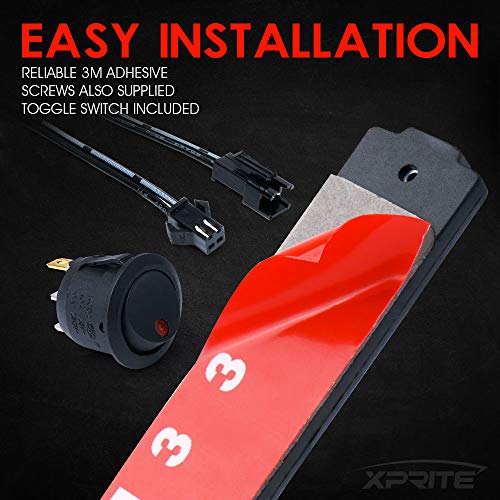 Image of Xprite White 8 PCS Truck Pickup Bed Light Kit, 24 Led Cargo Rock Lighting