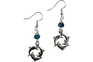 Circle of Dolphin Sealife Earrings