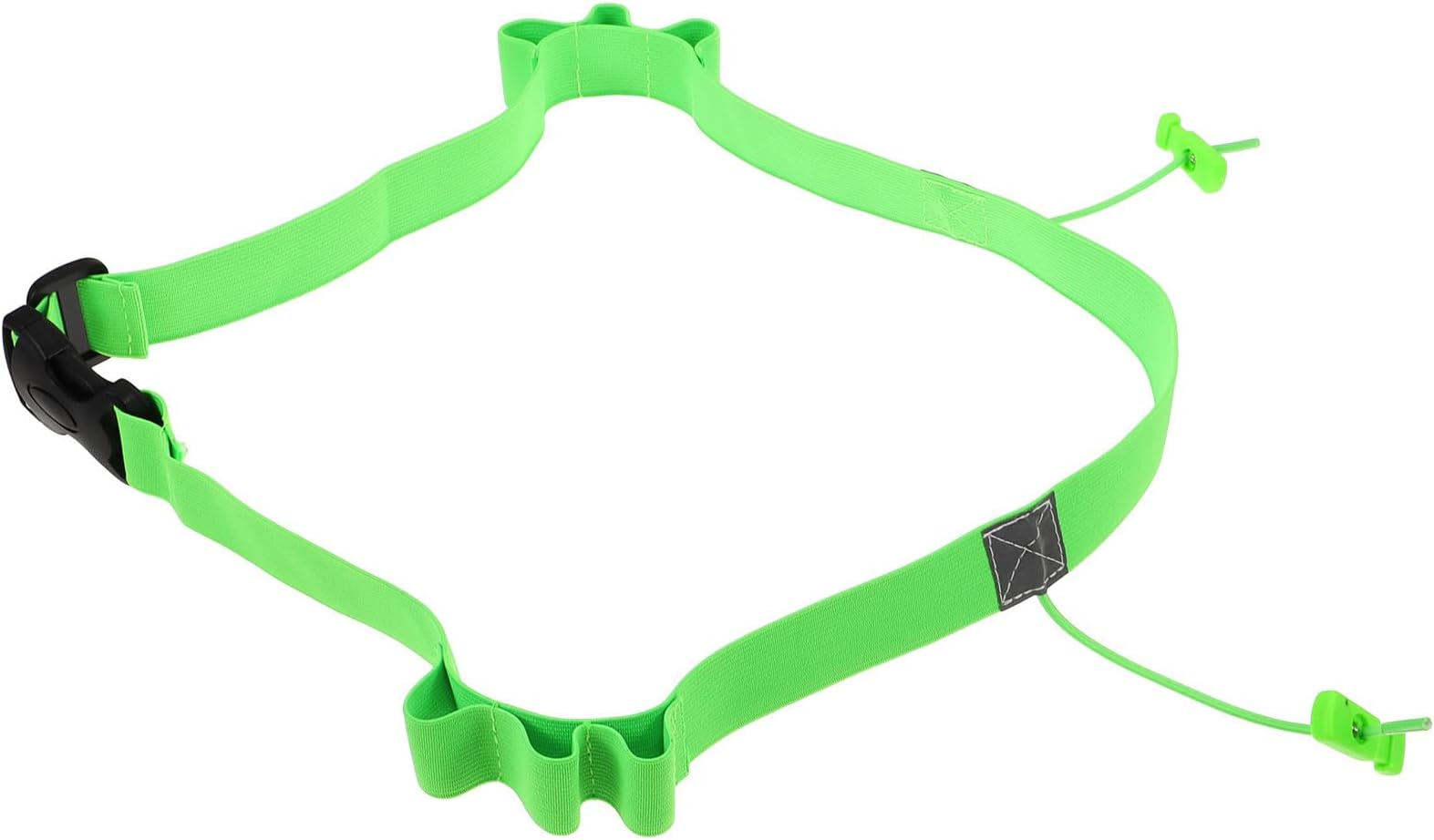 Endurance Running Belt with Energy Gel Holder, Reusable Adjustable Race Waistband Strap for Multisport and Competition, Green Sports Running Waistband for Outdoor Fitness Random