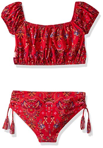 Image of Seafolly Girls' Off the Shoulder Tankini Swimsuit Set