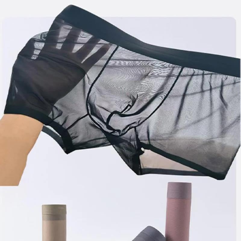 Calzoncillos tipo bóxer ultrafinos para hombre, suaves, ligeros, para uso diario