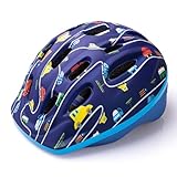 OutdoorMaster Kids Bike Helmet - from Toddler to Youth Sizes - Adjustable Safety Unicorn Helmet for Children (Age 3-15), 14 Vents for Multi-Sport - Yale Blue, S