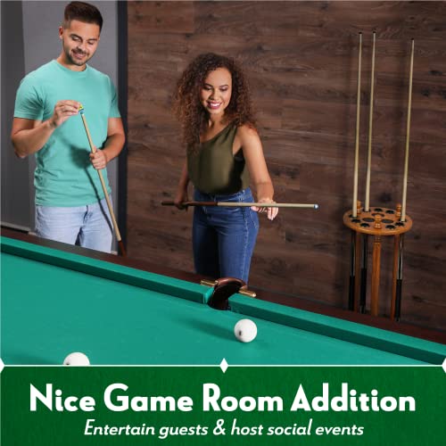 Cue Rack Only - Revolving 9 Pool - Billiard Stick Cue Rack - Stand Black Finish #TOP5