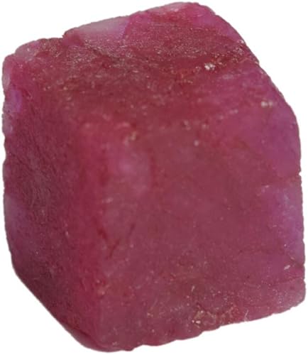 GEMHUB Cubo facetado de rubí genuino de 30.50 quilates, piedra curativa, cubo de rubí rojo para la fabricación de joyas DY-815, Gema, africano -