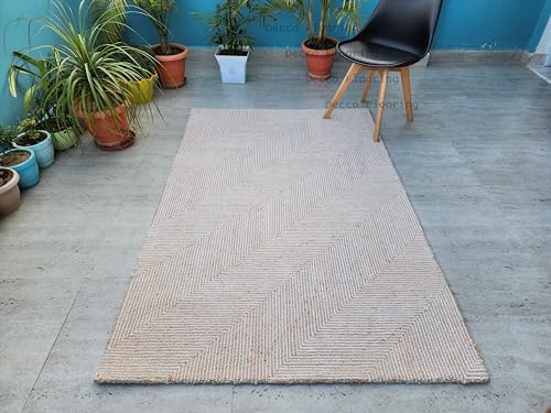 Image of Soft Pure Woolen Modern Collection Tufted Carpet for Living Room,Bedroom'Kitchen and Hall (4 X 6) Feet