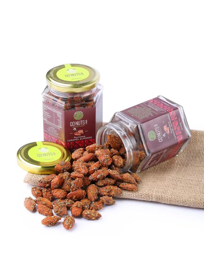 Go Nuts Peppered Caramel Almonds, Sweet & Spicy Snack with Chia Seeds, Antioxidants, Heart-Healthy Benefits 125gm (B0DBH9YLTZ) Amazon Price History, Amazon Price Tracker