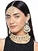 Aheli Elegant Indian Faux Kundan Studded Choker Necklace with Maang Tikka Set Ethnic Wedding Wear Fashion Jewelry Gift for Women Grey