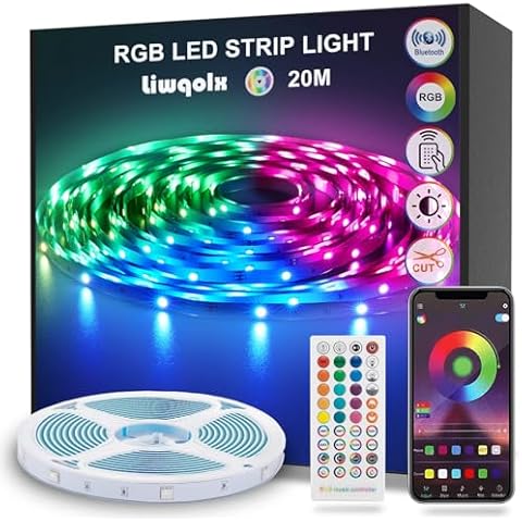 20m RGB Bluetooth LED Strip Lights Cover
