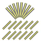 20 Stück Geführte Lesestreifen, 19x3.2cm, Legasthenie Streifen, Gelb Lesestreifen mit Lesefenster, Lernspiele Lesestreifen, Geführte Lesestreifen Markierungsstreifen, Hilfsmittel Lesezeichen Kinder