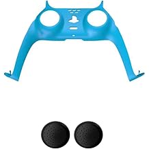 WOTOBE PS5 DualSense Kontroller Dekoratif Kaplama, Analog Koruyucu, A k Mavi