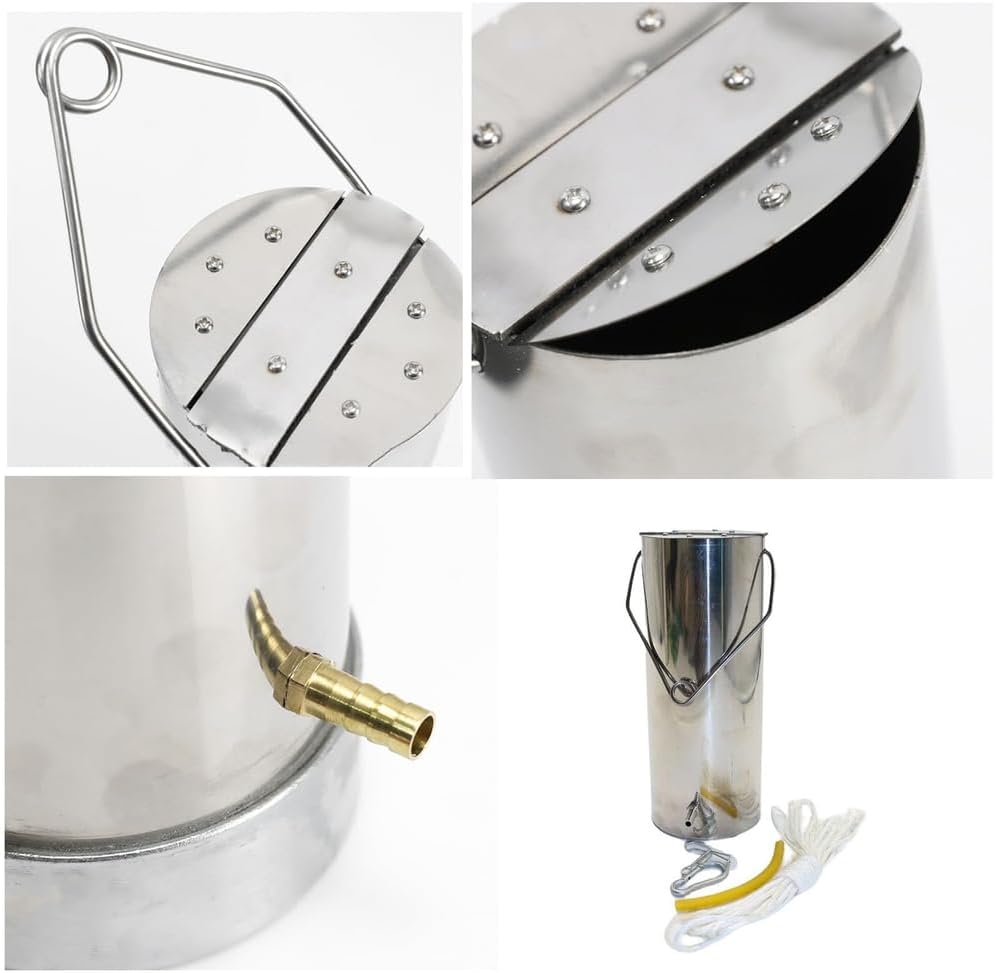 Water Sampler Complete Set,304 Stainless Steel Liquid Sampling Swing Dipper System for Water Quality Sample Collection,Environmental Monitoring,1L