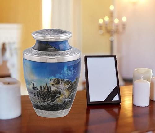 Urna de cremaciĂłn de pesca de lubina, urna de metal hecha a mano para cenizas humanas, urna de cremaciĂłn para adultos con bolsa de terciopelo Urna de cremaciĂłn de pesca de lubina, urna de metal hecha a mano para cenizas humanas, urna de cremaciĂłn para adultos con bolsa de terciopelo