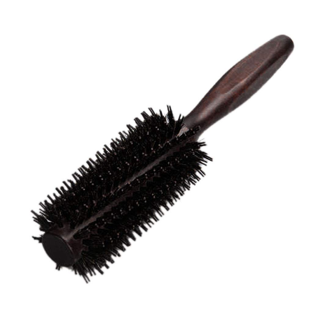 Rubsy 6 Types Straight Twill Hair Comb Natural Boar Bristle Rolling Brush Round Barrel Blowing Curling DIY Hairdressing Styling Tool