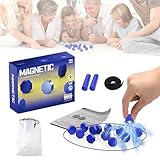 KIZCGE Juego de Imanes Magnéticos, Juego Magnetico Familiar con 20 Piezas, Juegos de Ajedrez Magnéticos, Adecuado para...