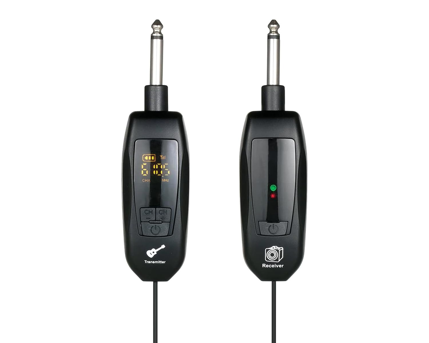 T8 Guitar Wireless System Built-in Rechargeable Lithium Battery Digital Wireless Guitar Cable Transmitter Receiver for Electric Guitar Bass Violin Ukulele Amplifier Instruments-image-6