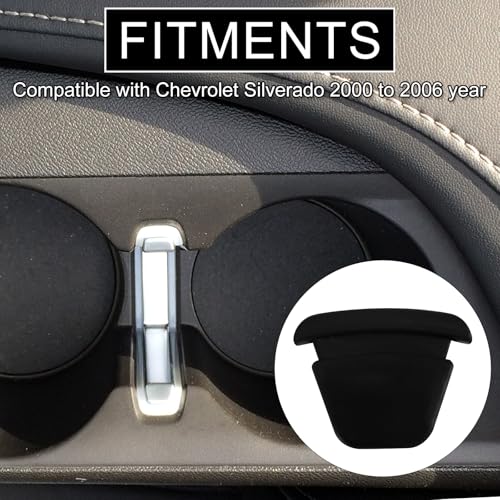 8 piezas inserto de portavasos para Chevy Silverado 2000-2006 miniatura 4