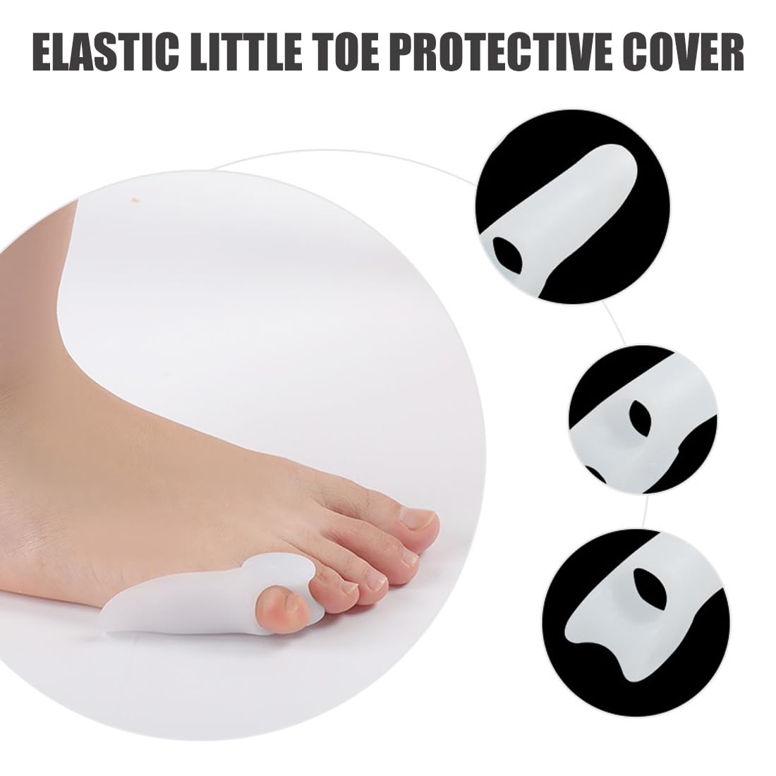 Bunionette Corrector, 6 Unidades de Corrector de Dedo pequeño, Silicona, Gel para Hombres y Mujeres, Garra, tamaño para Todos los esparcidores pequeños