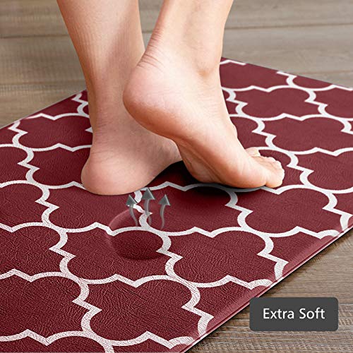 KMAT Kitchen Mat [2 PCS] Cushioned AntiFatigue Kitchen Rug, Waterproof