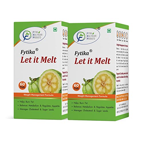 Fytika Healthcare Products Let it Melt Weight Management Tablets| Garcinia Combogia, Green Coffee, Triphala, Kali Jeeri| Healthy Weight Loss | for Men & Women Net – 120 Tabs Each – Pack of 2