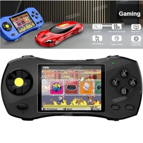 Image of VikriDA Handheld Game Video Game Console 620 Retro Games Support Connecting TV Game for Kids | Retro Mini Game for Kids, Rechargeable 8 Bit Classic (Black)