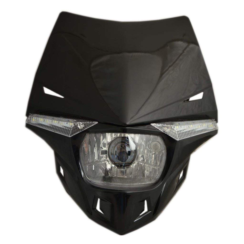 visionrabbit Premium Universal Full Headlight Frame Black for Honda Headlight_119