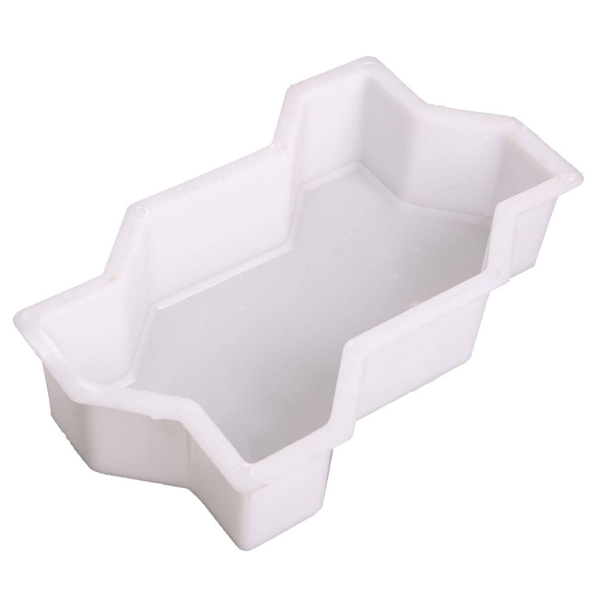 Moule Beton,Moule Pave Beton 2 pièces Mold chaussées de béton bricolage en plastique Chemin Maker Brique Ciment Pavage Mold La Stone Road Moisissures Pavage Outil de jardin Décoration