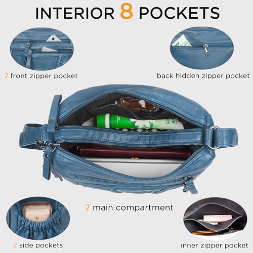 Image of VOLGANIK ROCK Crossbody Bag for Women with Tassel Ladies Soft PU leather Purses and Handbag Pocketbooks