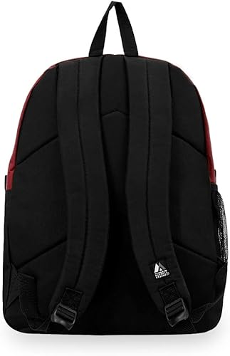 Vista 4 de Everest Mochila con doble compartimento principal, Borgoña, Mochila con doble compartimento principal