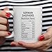YouNique Designs German Shepherd Mug for Men and Women, 11 Ounces, White, Nutrition Facts Coffee Mug, Gifts for German Shepherd Lovers, German Shepard Sheperd