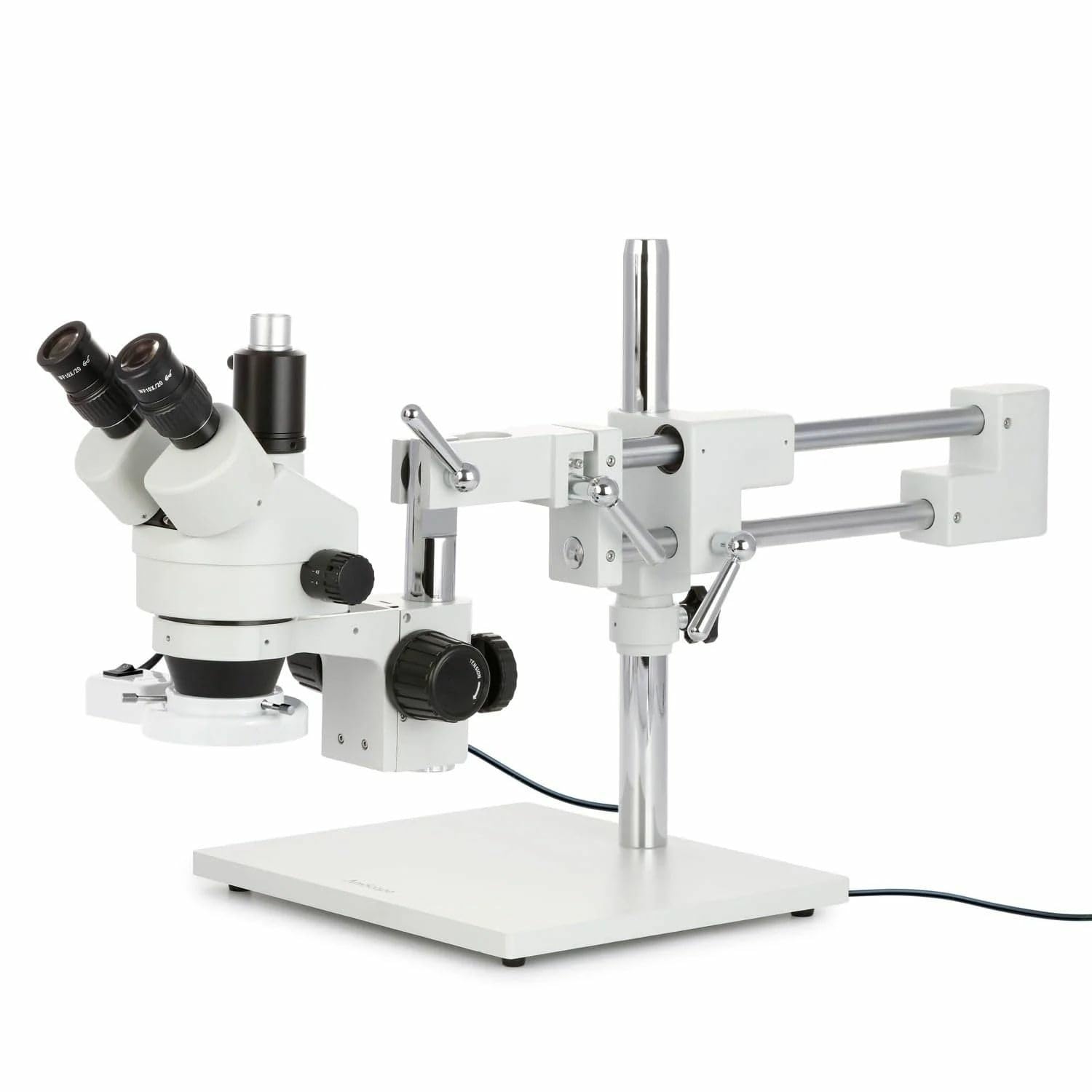 AmScope SM-4TZ-FRL 3,5X-90X de zoom trinocular est-reo Boom Microscopio