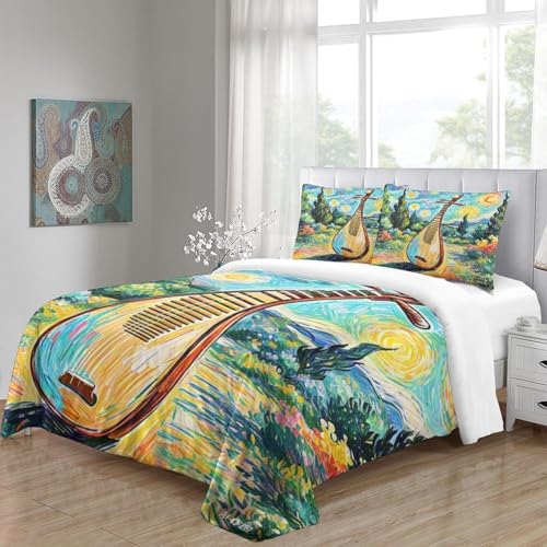 Linge de lit microfibre douce Pipa avec fermeture éclair cachée et entretien facile - 5