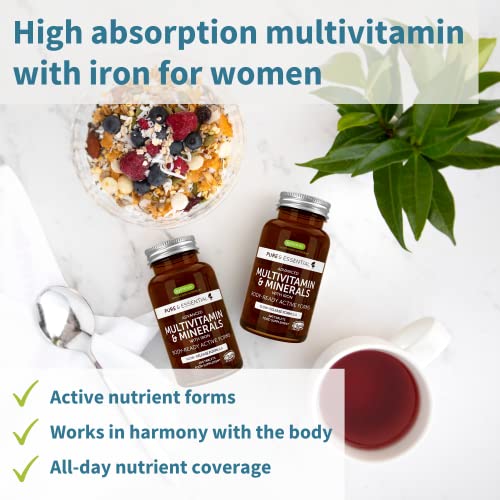 Multivitamin & Minerals For Women + Calcium & Magnesium Complex Vegan Bundle, Sustained Release Advanced Multivitamin + 2:1 Plant Based Algae Mineral Complex, By Igennus #TOP1