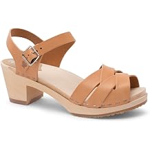 Sandgrens Handmade Swedish Wood Clogs for Women, High Heel Sandals | Rio Grande High