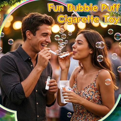 Image of Soap Bubbles Cigarettes, Fake Bubble Puff Cigarettes for Party & Cosplay & Gift, Smoke Soap Bubbles | Cigarettes Bubble Machines as Party Gift for Men and Women