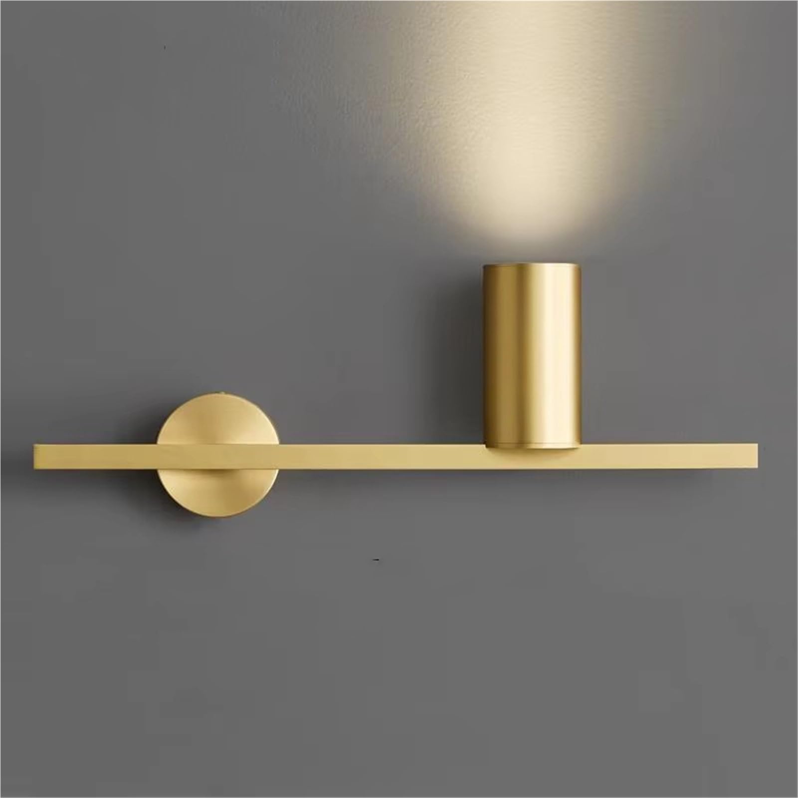 ZTCHSENZT Simple Brass Wall Sconce 4000K Gold Black for Bedroom Bedside Foyer Staircase Aisle Ambient Wall Sconce,Gold-Right