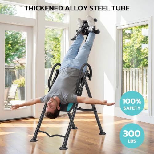Image of YOLEO Gravity Inversion Table for Back Pain Relief 2026 New Inversion Table