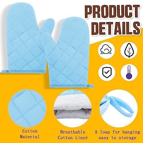 Dandat DANDAT-RYR418548 16 Pairs Oven Mitts Heat Resistant Kitchen Oven Gloves Cotton And Polyester Quilted Kitchen Mittens Baking Gloves thumb #2
